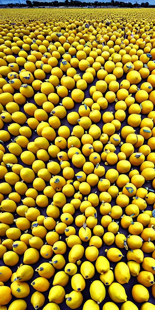 Image similar to sea of lemons, lemons, lemons, lemons!