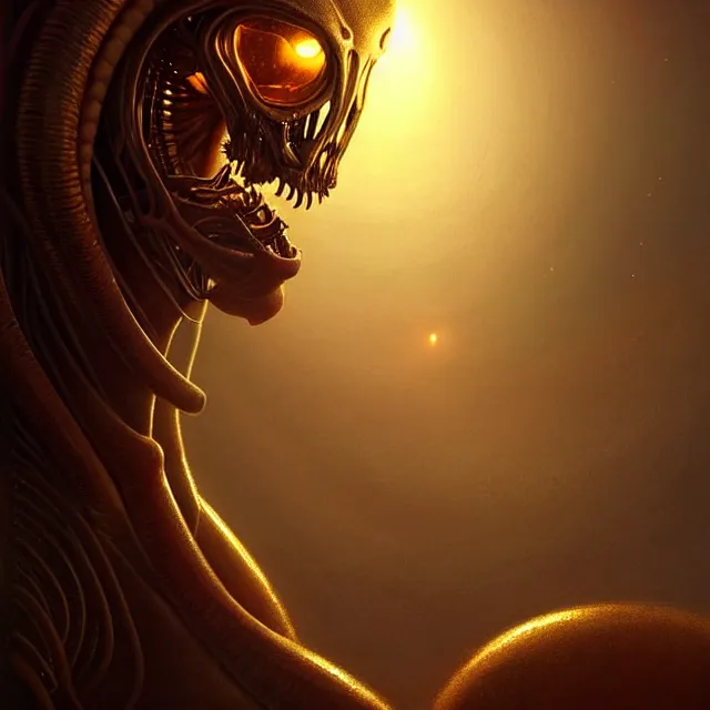 Prompt: epic professional digital art of complex alien, atmospheric lighting, painted, intricate, golden hour, detailed by leesha hannigan, thierry doizon, ignacio fernandez rios, best on artstation, cgsociety, epic, stunning, gorgeous, much detail, much wow, masterpiece