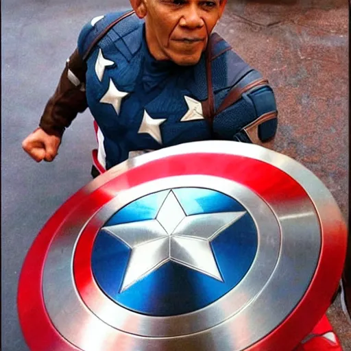 Image similar to captain america obama