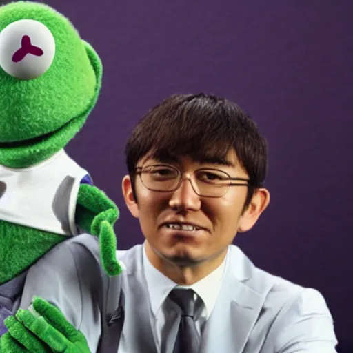 Image similar to shinji get in the muppet