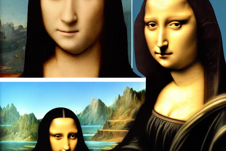 Image similar to Darth vader as mona lisa