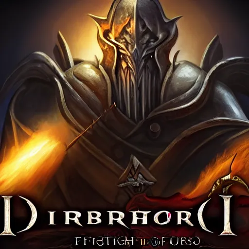 Image similar to portrait of a crusader in the style of Diablo, fighting demons, consecration