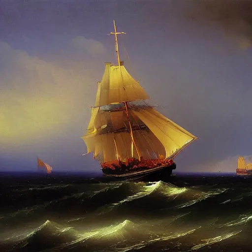 Prompt: Art made by Aivazovsky Ivan