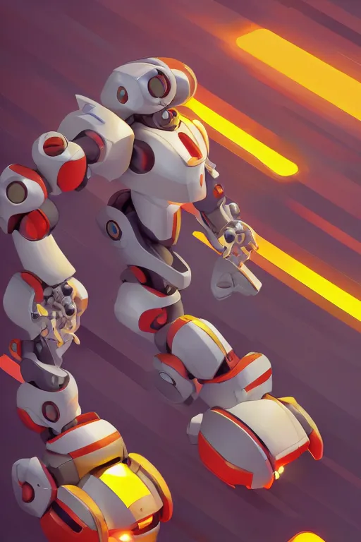 Image similar to metabots medabots medarotto medarot robot minimalist comics, behance hd by jesper ejsing, by rhads, makoto shinkai and lois van baarle, ilya kuvshinov, rossdraws global illumination ray tracing hdr radiating a glowing aura