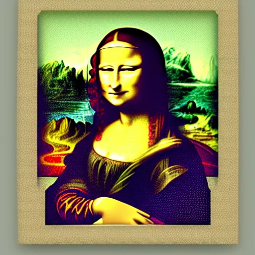 Prompt: Mona Lisa painting, smiling, anime style, digital, big eyes, uwu, weeb, japanese