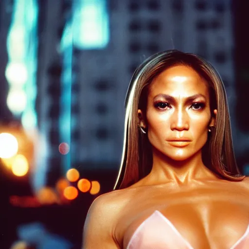 Prompt: jennifer lopez as nendoroid, 8 k hd dof, cinestill 8 0 0 t