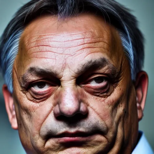 Prompt: viktor orban as pinokkio, close up portrait photo, 8K,