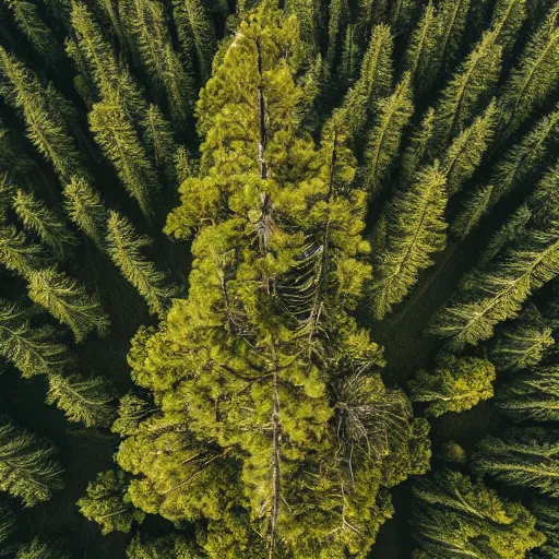 Image similar to aerial photo of the tallest tree in the world
