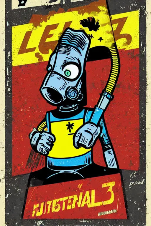 Image similar to fallout 7 6 retro futurist illustration art by butcher billy, sticker, colorful, illustration, highly detailed, simple, smooth and clean vector curves, no jagged lines, vector art, smooth andy warhol style