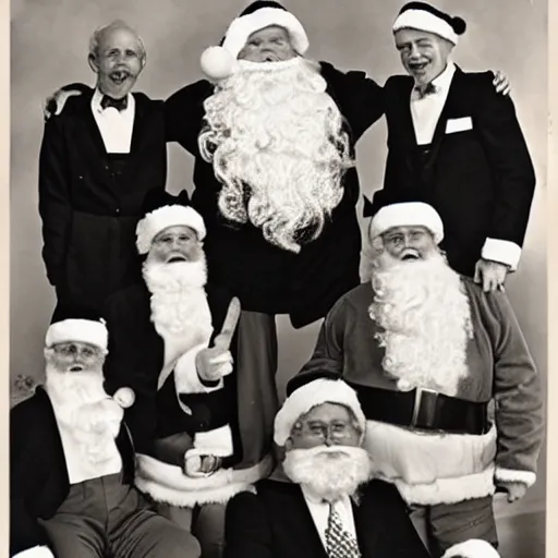Image similar to vintage government santa autopsy photos
