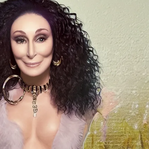 Image similar to a still of cher