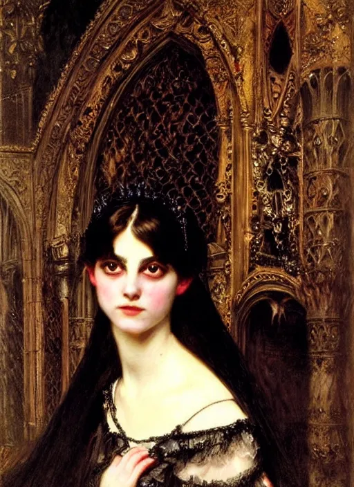 Image similar to ( ( gothic # ) ) princess portrait. by william henry hunt * *, highly detailded