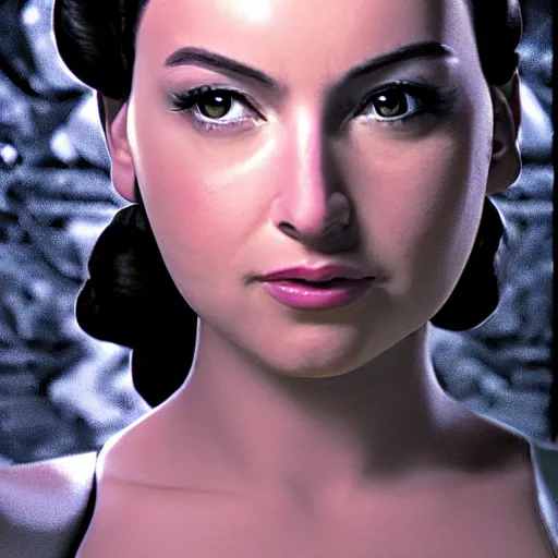 Prompt: lela star as princess padme in star wars episode 3, 8k resolution, full HD, cinematic lighting, award winning, anatomically correct