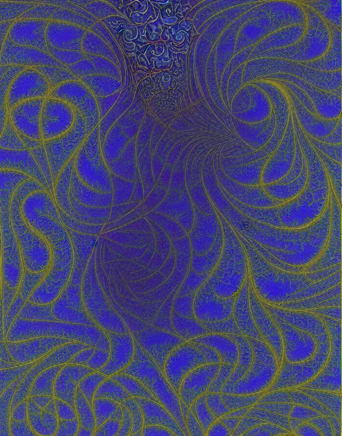 Image similar to fractal, mandelbrot set by jean delville