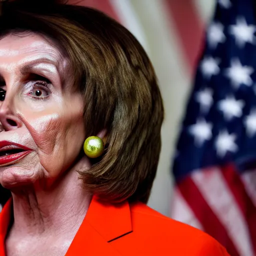 Image similar to nancy pelosi with a full beard and mustache