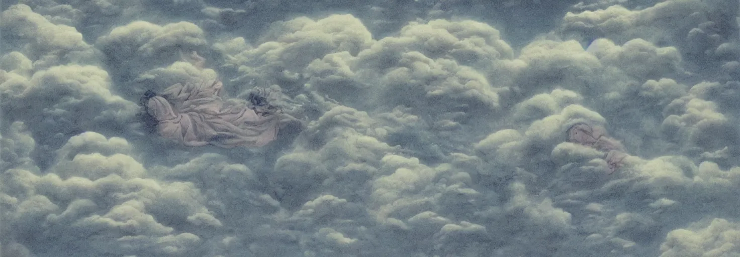 Image similar to cloud dreams, by Nobuhiko Obayashi