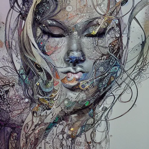 Image similar to pour painting art, watercolor, pen and ink, intricate lines, elegant, extreme detail, smooth, sharp focus, art by james jean, ross tran, peter morbacher