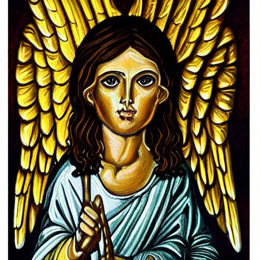 Image similar to biblically accurate angel, highly detailed painting