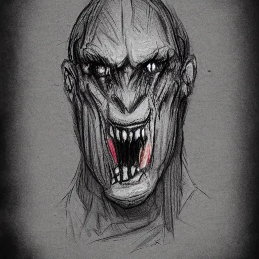 Prompt: sketch of a monster