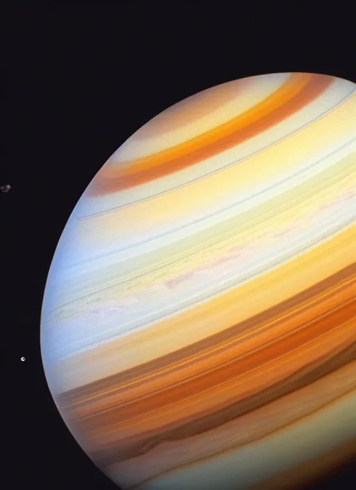 Image similar to 8 k portrait of the planet saturn from a distance