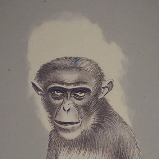 Prompt: cartoon monkey portrait from bored ape yacht club nft collection