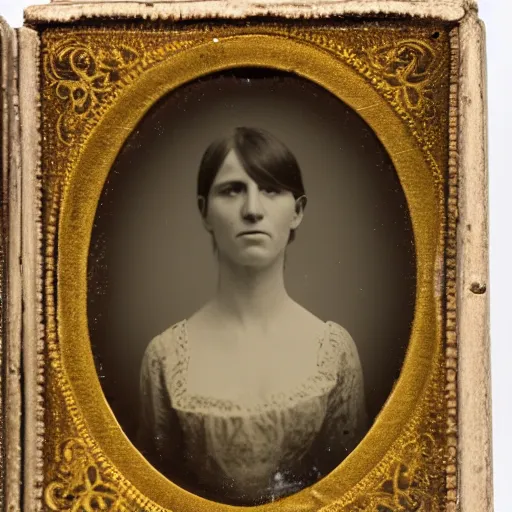 Image similar to daguerreotype of a woman