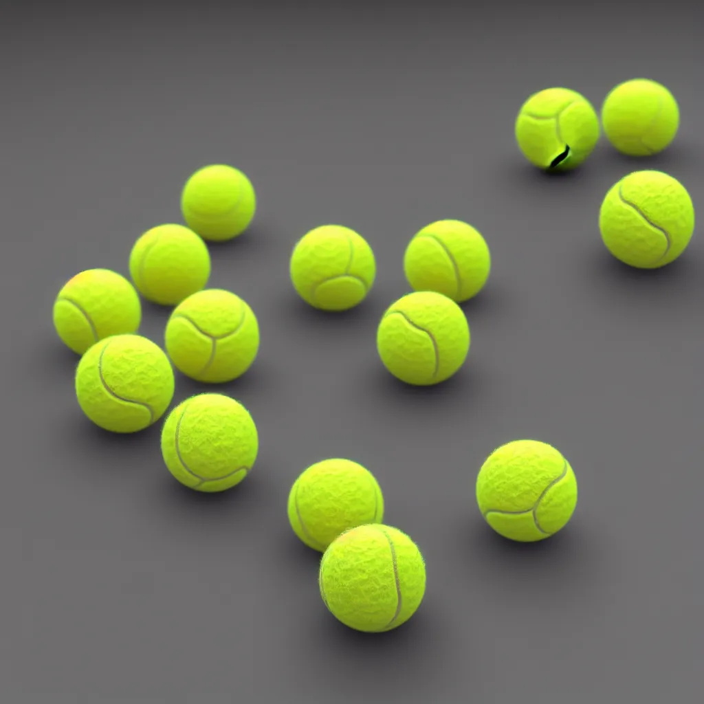 Image similar to a product picture of thousends of tennis balls, realistic, stock photo, photographic filter, unreal engine 5, realistic, hyperdetailed, 8 k, cinematic, volumetric lighting, very realistic effect, hd, hdr, 4 k, sharp focus, octane render, ultra detailed, high resolution, trending on artstation in the style of albert dros glowing rich colors powerful imagery