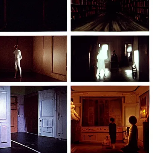 Image similar to The Backrooms, Stanley Kubrick cinematography