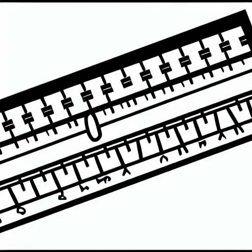 Image similar to a clip art image of a ruler, transparent background, freeclip, openclipart, pixabay, amazing quality, very detailed