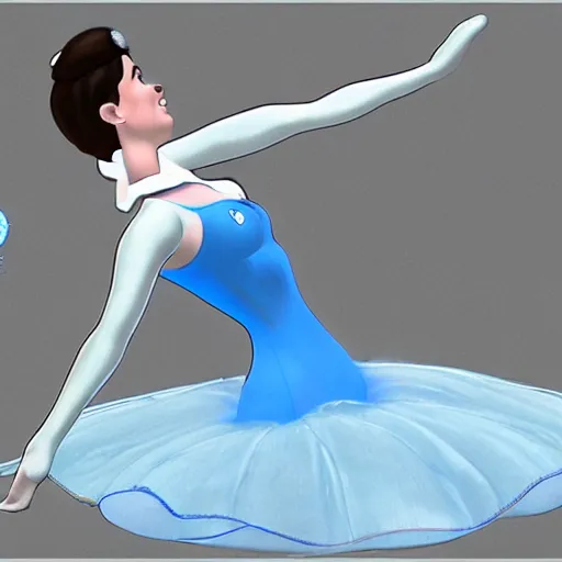 Image similar to Wii Fit Trainer dressed as Cinderella, realistic, artstation