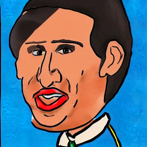 Prompt: a badly drawn picture of sergio perez, caricature!!!, funny, crayon art, bad, beginner art