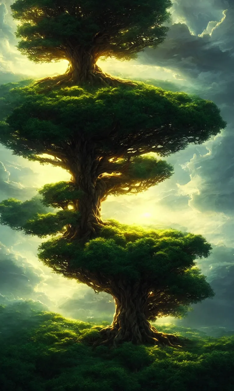 Godly Tree Of Life Seen From Outer Space Engulfs The 