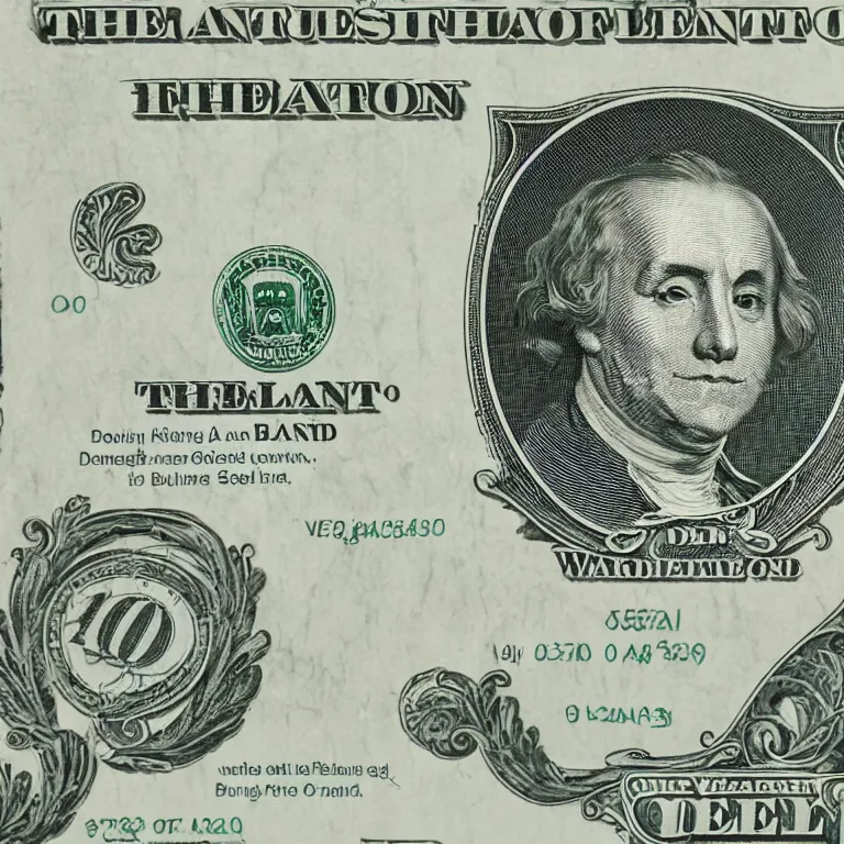 Image similar to dollar bill drowning in sea of burning oll general view waves