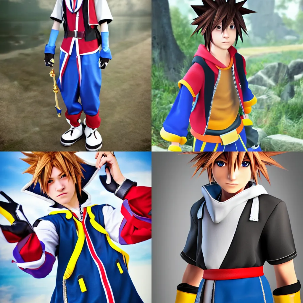 Realistic Sora from Kingdom Hearts 3. (Photoshop & Artbreeder) 🤍 : r/ KingdomHearts