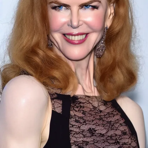 Image similar to face of tanned Spanish 30 years old Nicole Kidman