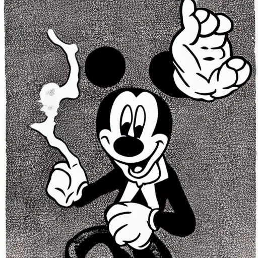 Prompt: mickey mouse as a dark souls boss by louise bourgeois