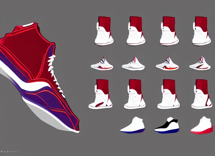 Prompt: basketball sneakers concept of chang - chi, trending on artstation, smooth, sharp focus