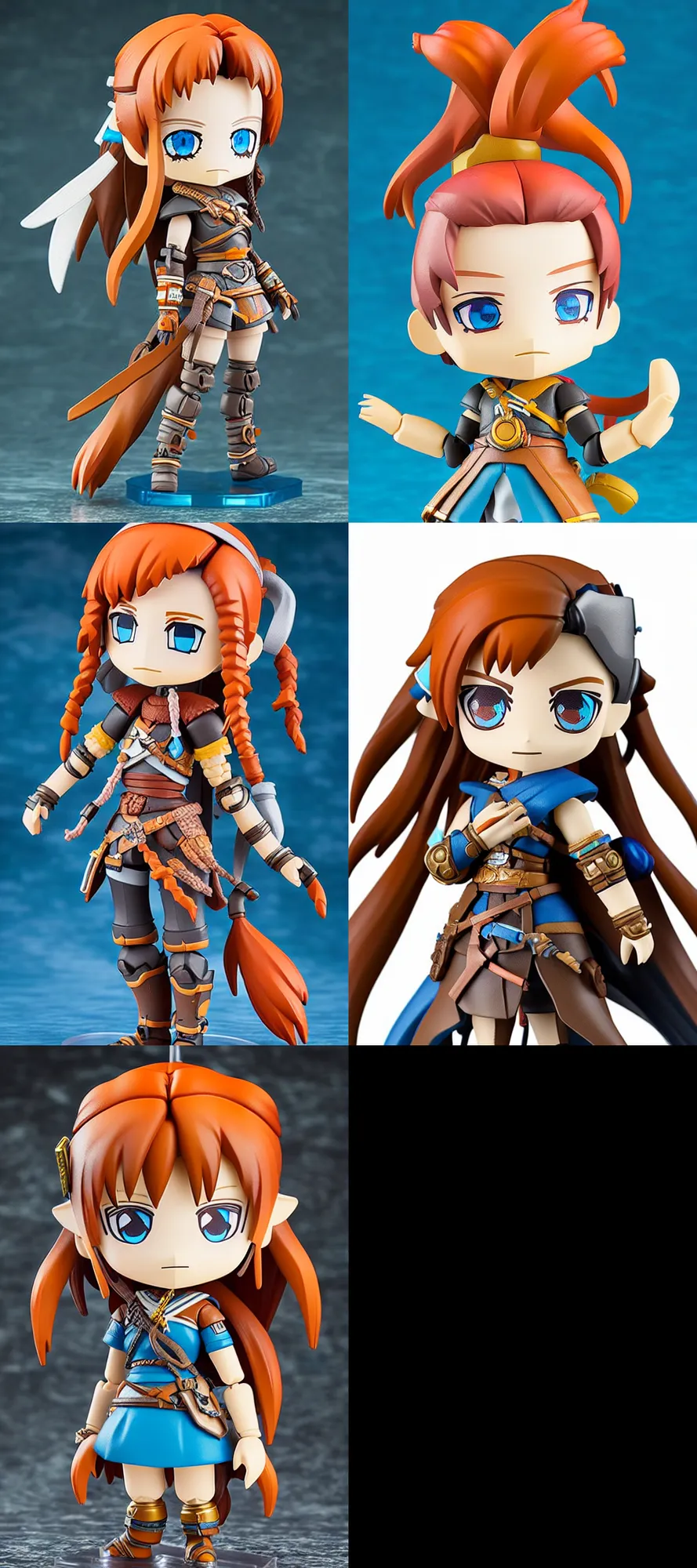 Prompt: nendroid of aloy, detailed product photo