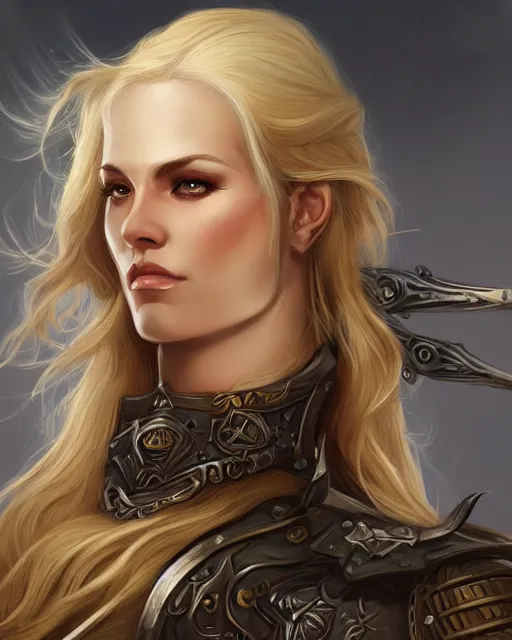 Prompt: A blonde warrior, beautiful and realistic face, sexy look, fantasy illustration, full body, in the style of Fernando Juarez, epic, fantasy, intricate, elegant, amazing detail, digital painting, artstation, concept art, smooth, sharp focus, illustration