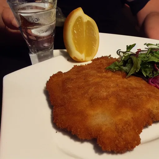 Prompt: schnitzel crime