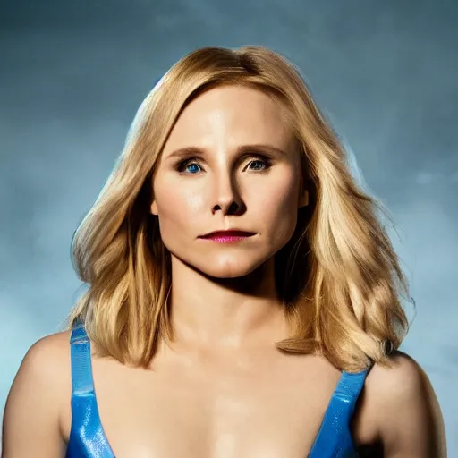 Image similar to kristen bell as invisible woman, hd 4k photo, cinematic lighting