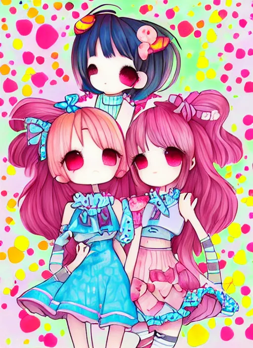 Image similar to kawaii art