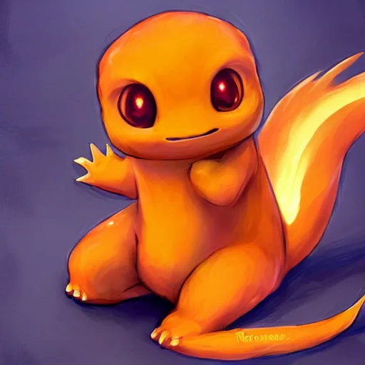 Prompt: charmander by Ross Tran