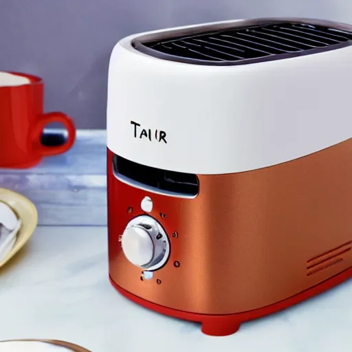 Image similar to a toaster that says Tay on it