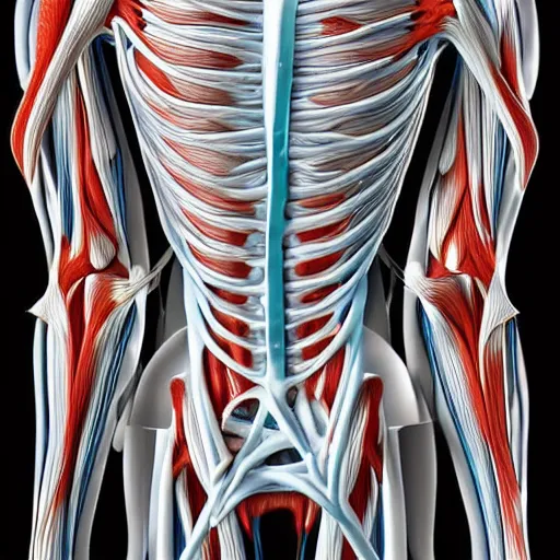 Image similar to mess of entangled muscular muscles