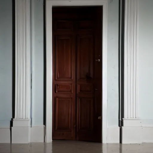 Image similar to a room within a room, a door behind the door