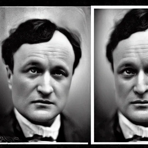 Prompt: portrait photography of harry houdini