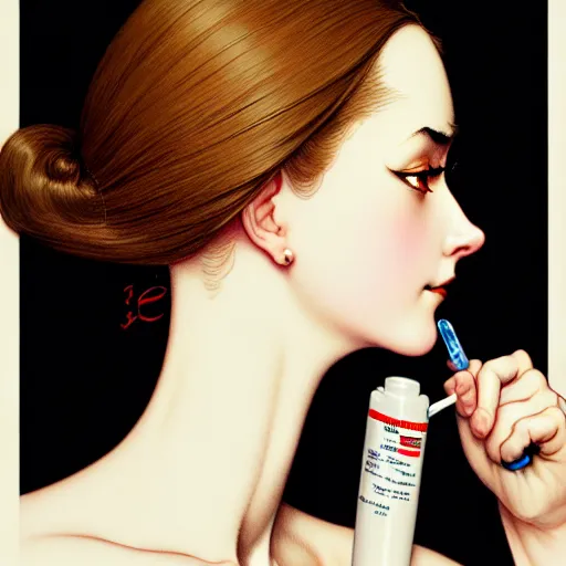 Image similar to portrait of an absurdly graceful, elegant, sophisticated, fashionable syringe, by norman rockwell, range murata, gustave dore, pixar, intricate line work, beautiful, artstation 8 k