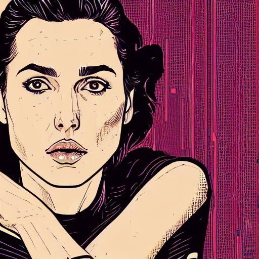 Image similar to portrait of gal gadot, by laurie greasley and james stokoe, 4 k, 8 k