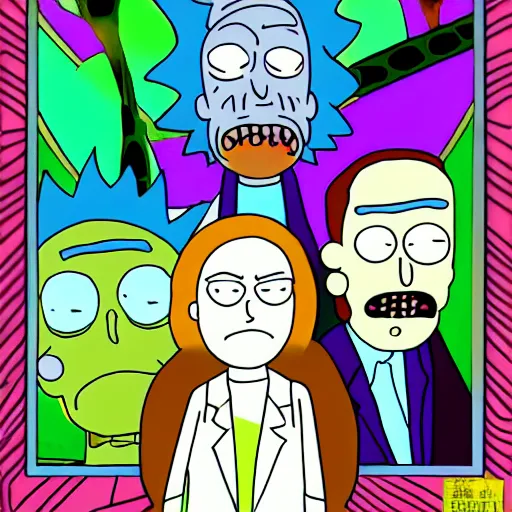 Image similar to portrait of summer, rick and morty forever and forever a hundred years! g